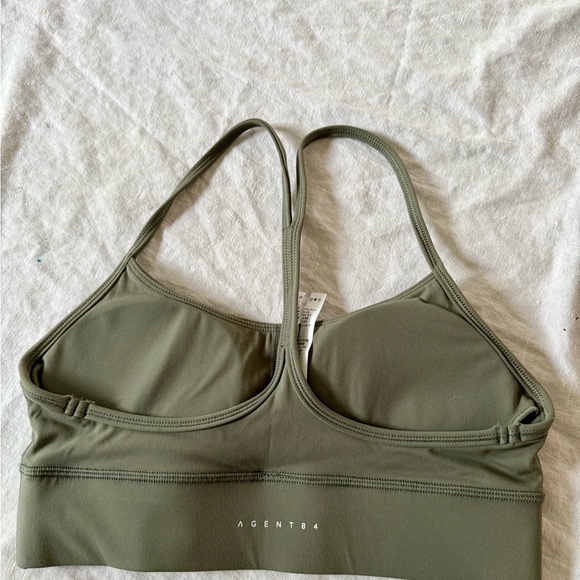 AGENT84 Olive Green Women's Sports Bra New - Picture 3 of 3